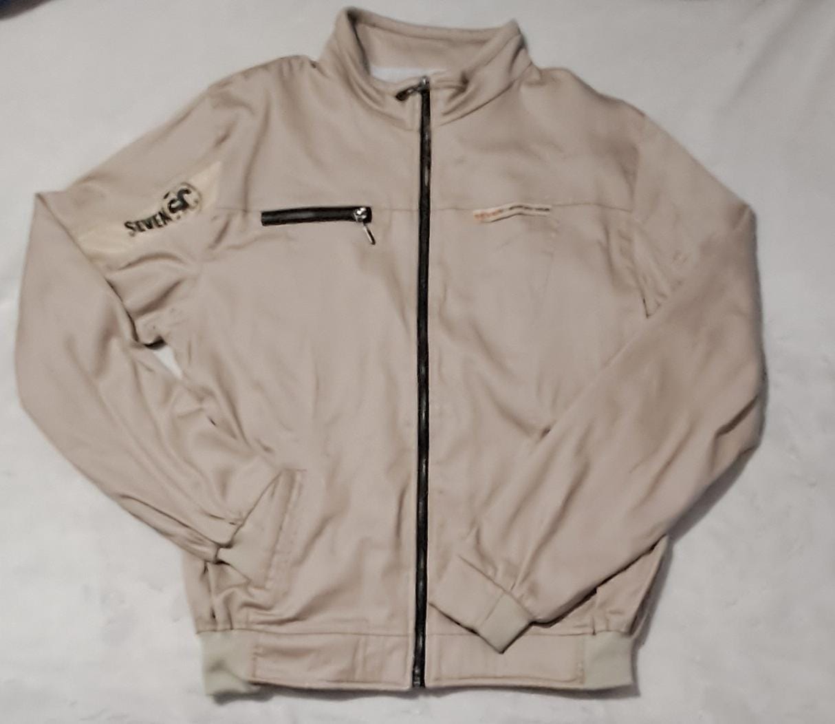 CHAQUETA DRILL CUELLO REDONDO